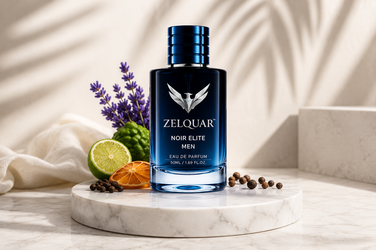 ZELQUAR™ Noir Elite Men – 50ml Eau De Parfum | Bold Modern Fragrance