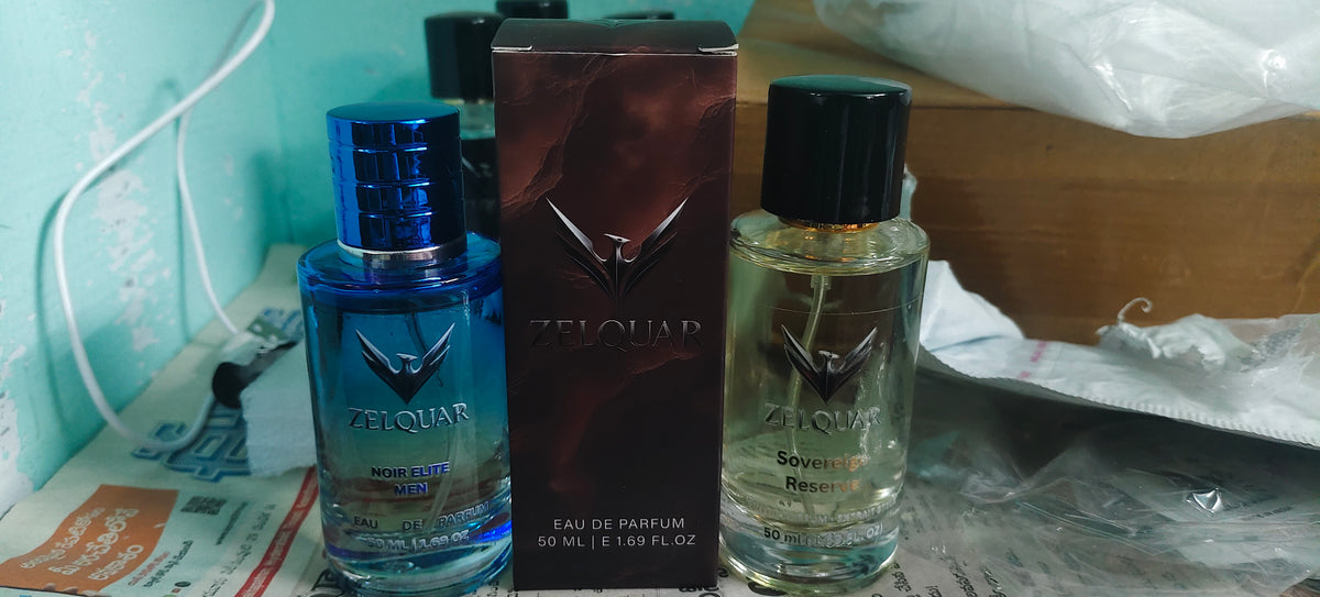ZELQUAR™ Signature Perfume Duo – Sovereign Reserve & Noir Elite Men | 2 x 50ml Eau De Parfum