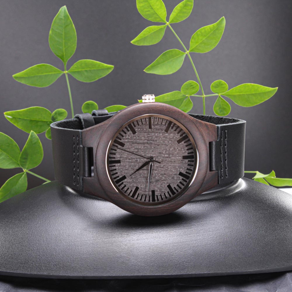 ZELQUAR™ Heritage Sandalwood Wooden Watch – Personalized Luxury Timepiece
