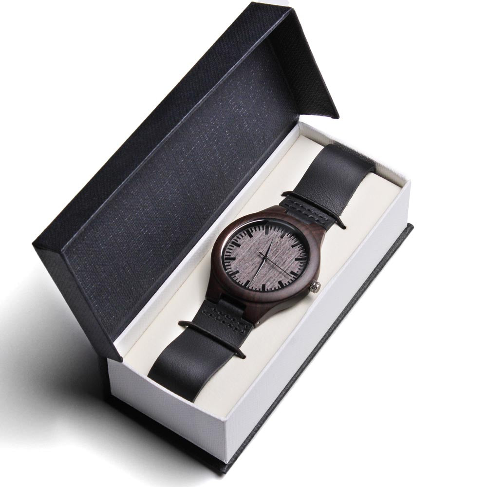 ZELQUAR™ Heritage Sandalwood Wooden Watch – Personalized Luxury Timepiece