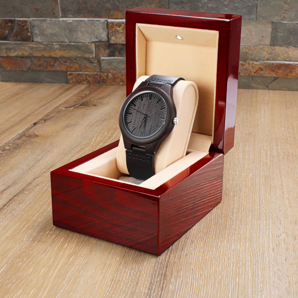ZELQUAR™ Heritage Sandalwood Wooden Watch – Personalized Luxury Timepiece