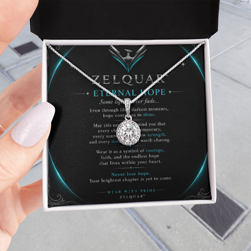 ZELQUAR™ Eternal Hope Necklace – A Timeless Symbol of Strength & Hope