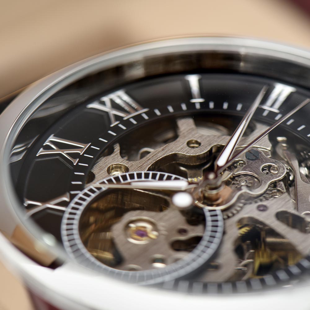 ZELQUAR™ Sovereign Openwork Automatic Watch – Luxury Leather Timepiece