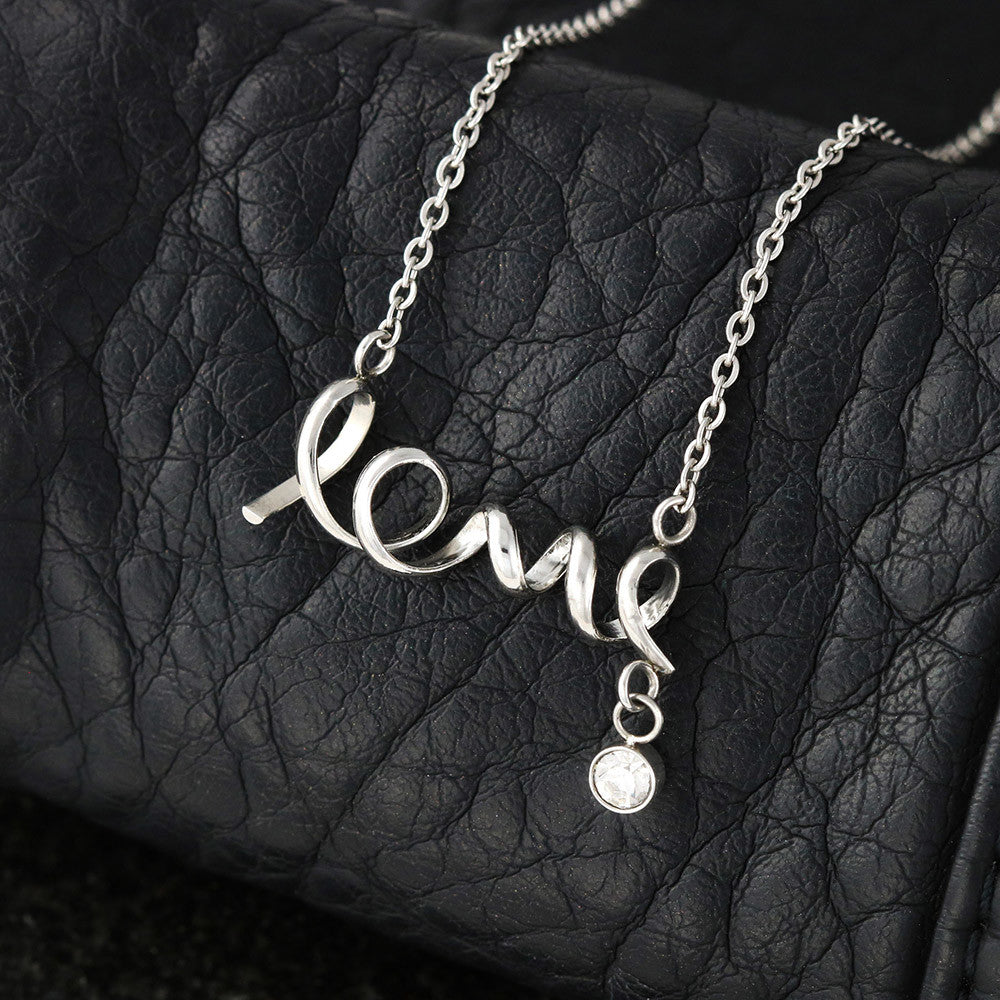 ZELQUAR™ Scripted Love Necklace — Luxury Gift for Her